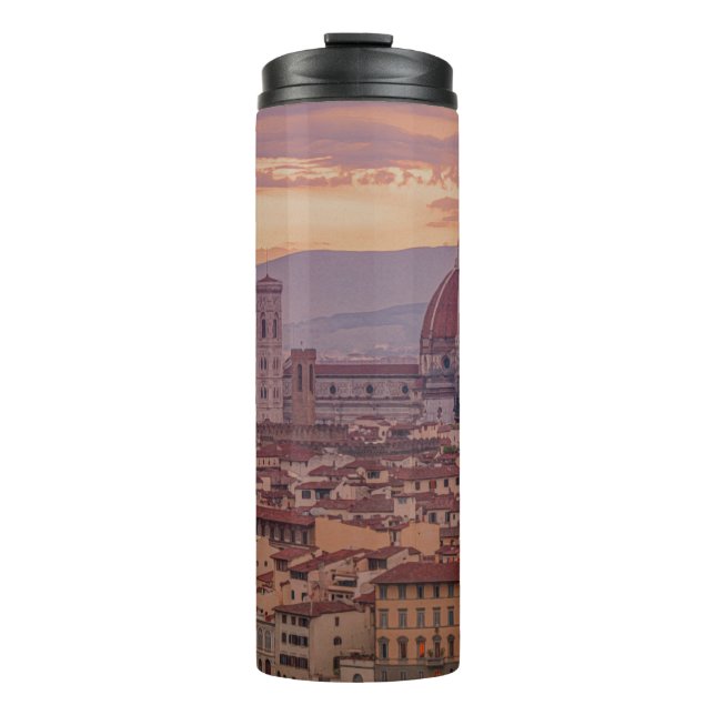 Termo Atardecer sobre Florencia, Italia (Anverso)