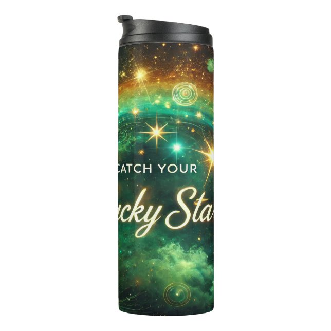 Termo Atrapa Tu Estrella de la Suerte Verde Celestial Ce (Rotado hacia la derecha)