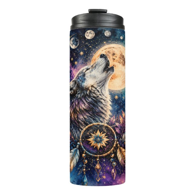 Termo Atrapasueños Boho Lobo (Anverso)