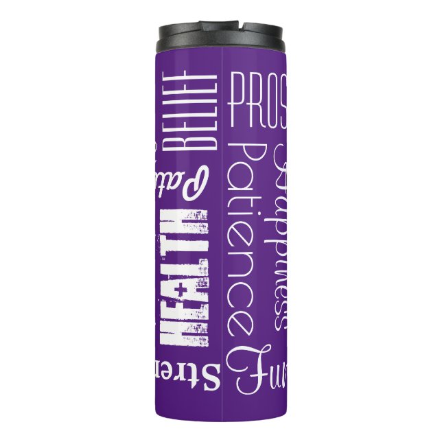 Termo Atributos18 Nombres personalizados, Palabras Desea (Reverso)