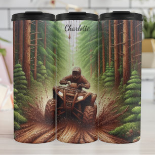 Termo ATV Mudding: Tramitación de bosque fuera de carret