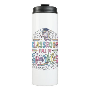 Termo Aula de Unicornio Llena de Destellos Merch Origina