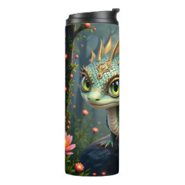 Termo Auren – Pequeño Dragón del Bosque Esmeralda 