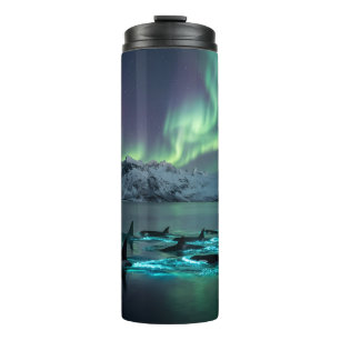 Termo Aurora Orcas Noche Ártica Térmica Tumble de Envolt