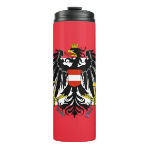 Termo Austria Travel Mug, bandera patriótica austriaca