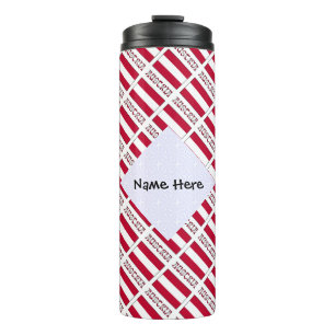 Termo Austria y bandera austriaca personalizada en mosai