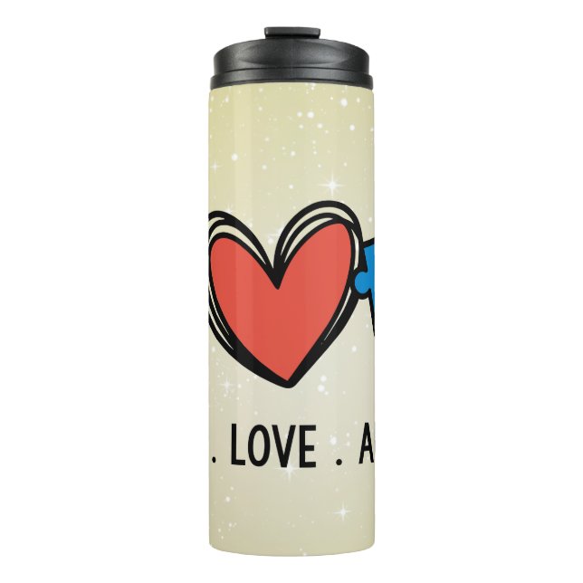 Termo Autismo de amor por la paz (Anverso)