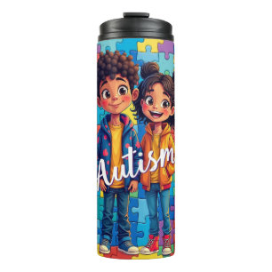 Termo Autismo -Ingrese a su mundo --Taza térmica