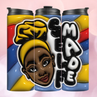 Termo AUTOHECHO - Mujer afroamericana Tumbler
