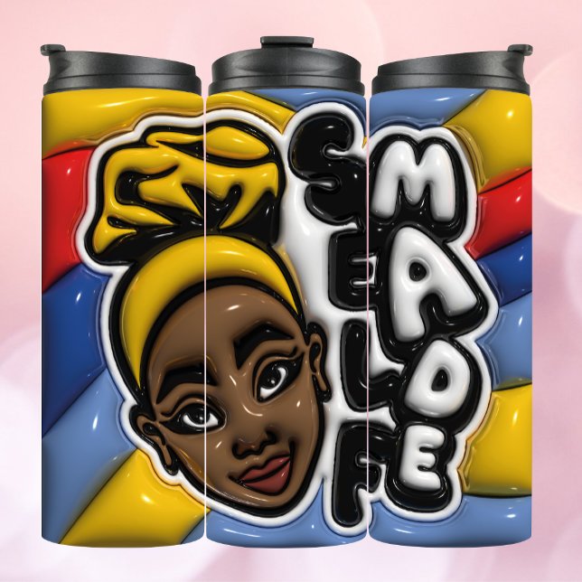 Termo AUTOHECHO - Mujer afroamericana Tumbler (Subido por el creador)