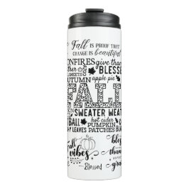 Termo Autumn Vibes Thermal Tumbler
