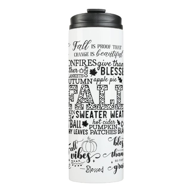 Termo Autumn Vibes Thermal Tumbler (Anverso)
