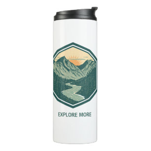 Termo Aventura de Montaña Personalizada Retro Outdoor