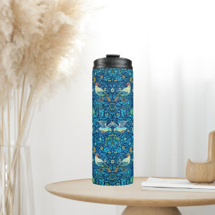 Termo Aves azules del tumblador térmico William Morris