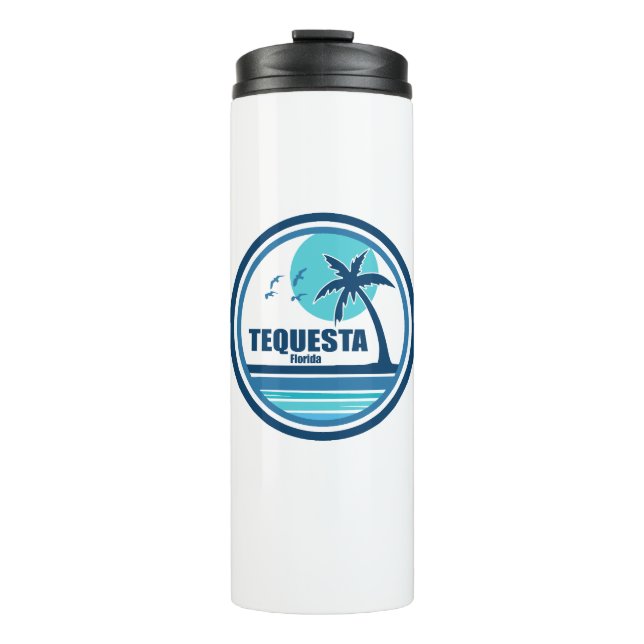 Termo Aves de palmeras de Tequesta Florida (Anverso)