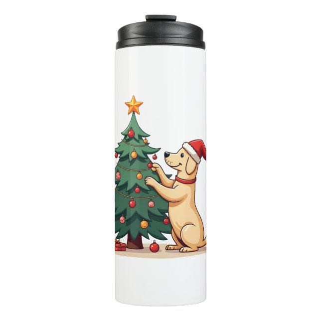 Termo Ayudante de árbol de Navidad de Labrador (Anverso)