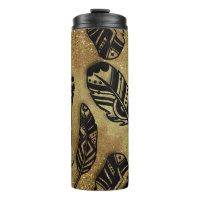 Aztec Feathers Purpurina En Pergamino