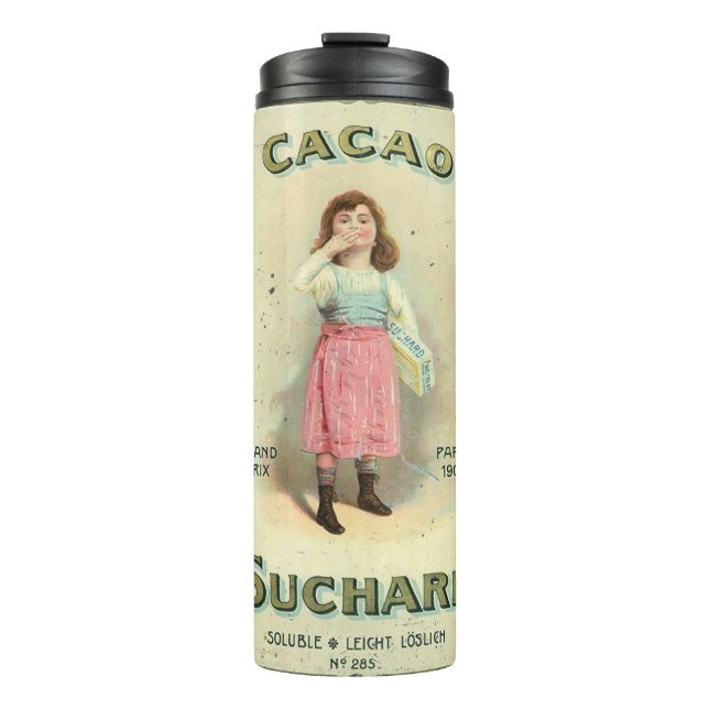 Termo Azúcar Chica de chocolate con chocolate victoriano (Anverso)