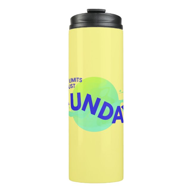 Termo Azul Amarillo Sin Límites Sólo Tumbler Termal Fund (Anverso)