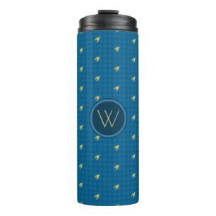 Termo Azul con acento dorado Tumbler termal de Houndstot