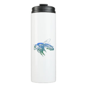 Termo Azul de abeja de insectos