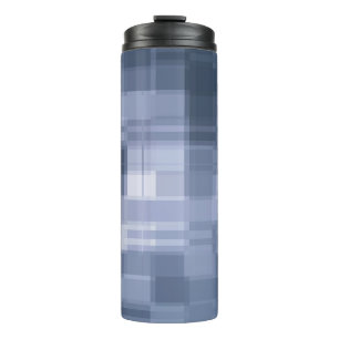 Termo Azul de ilusión de vidrio mosaico