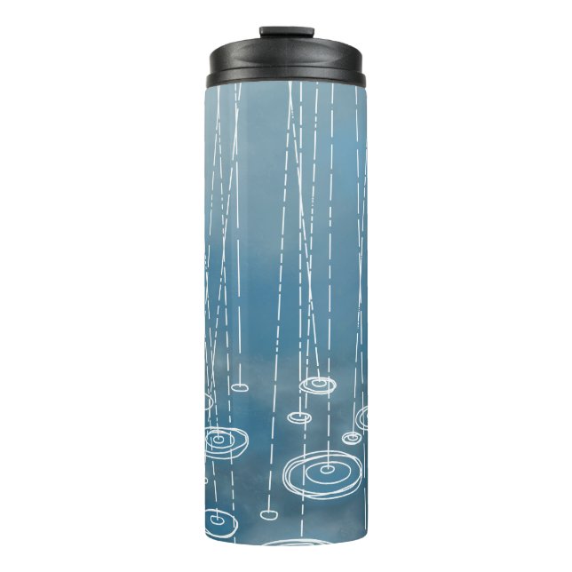 Termo Azul del día lluvioso (Anverso)