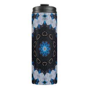 Termo Azul por la mañana y por la noche