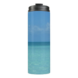 Termo Azul turquesa tropical del horizonte del Caribe