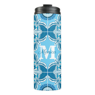 Termo 💙🤍Azulejos azules y blancos de Porto,