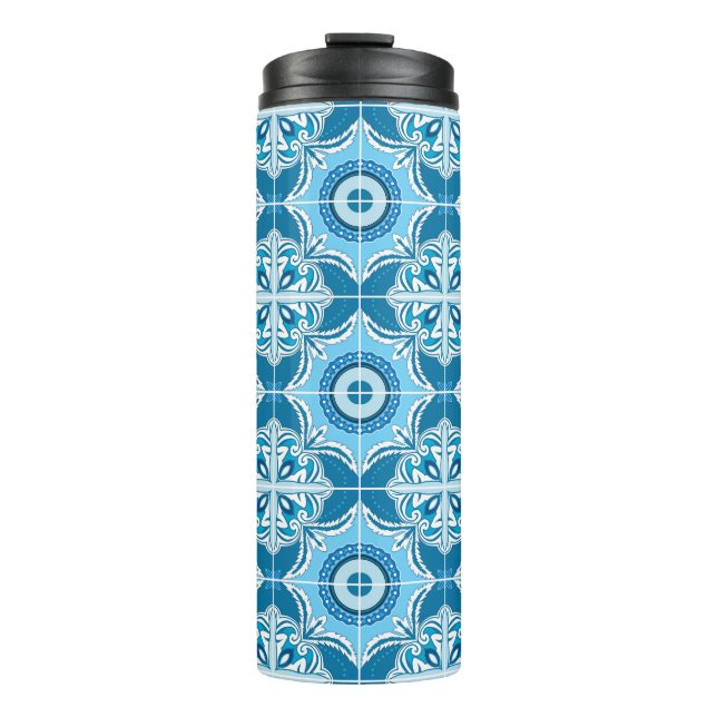 Termo 💙🤍Azulejos azules y blancos de Porto,  (Anverso)