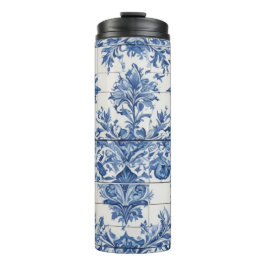 Termo Azulejos Decorados En Azul Y Blanco