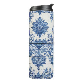 Termo Azulejos Decorados En Azul Y Blanco
