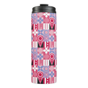 Termo azulejos geométricos