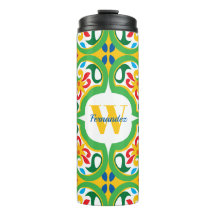 💛🧡💚 Azulejos, patrón decorativo, personalizado