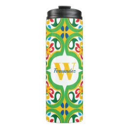 Termo 💛🧡💚 Azulejos, patrón decorativo, personalizado