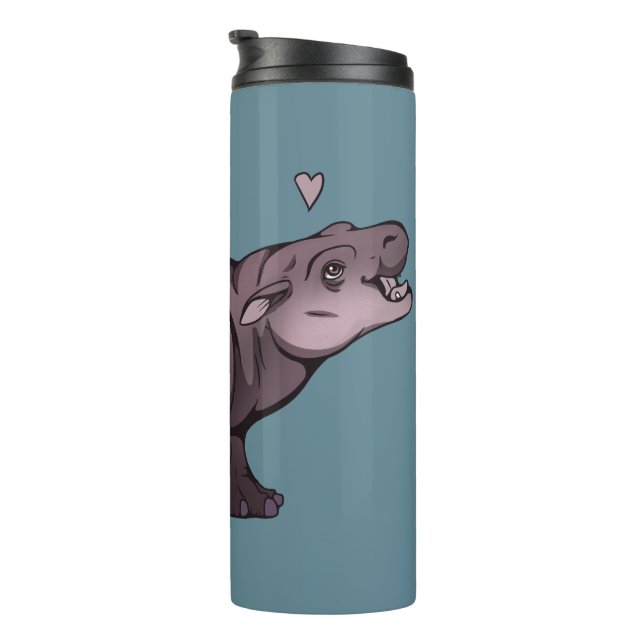 Termo Baby Pigmy Hippo (Rotado hacia la derecha)