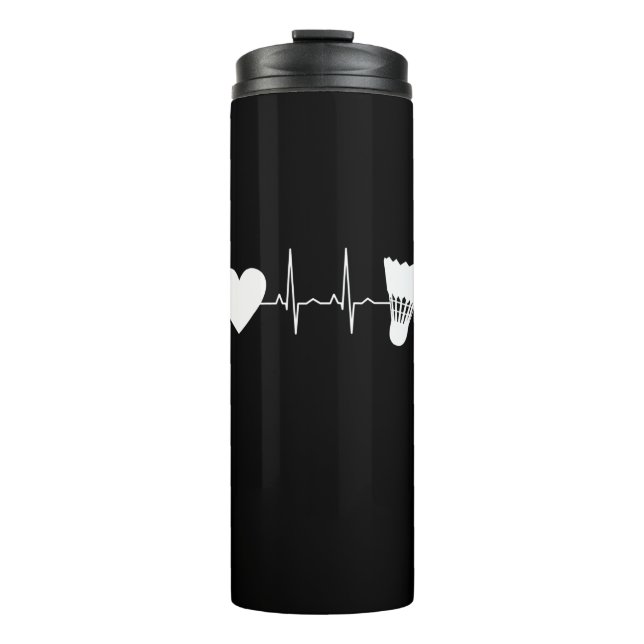 Termo Badminton Ball Heartbeat (Anverso)