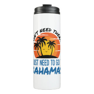 Termo Bahamas Vacaciones Terapia Tropical Beach Trip