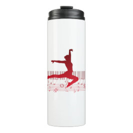 Termo Bailarina de ballet en un teclado