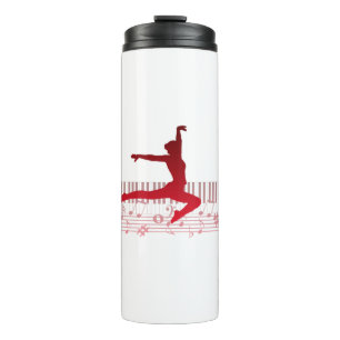 Termo Bailarina de ballet en un teclado