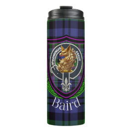 Termo Baird Scottish Clan Tartan & Crest