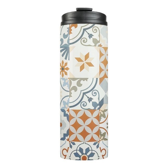 Termo Baldosas antiguas: Patrón de fondo texturizado (Anverso)