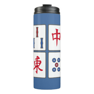 Termo Baldosas de juego Mahjong Diseñar Tumbler térmico