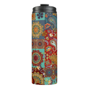 Termo Baldosas inmaculadas sin soldadura con paisley y m