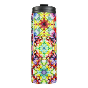 Termo Baldosas mediterráneas, mosaicos de tinta de alcoh