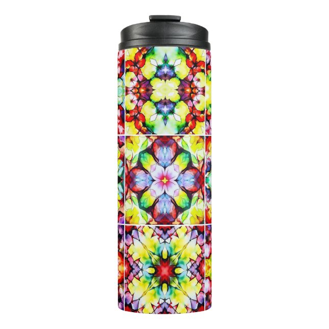 Termo Baldosas mediterráneas, mosaicos de tinta de alcoh (Anverso)