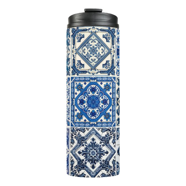 Termo Baldosas mediterráneas, portuguesas, azulejo, mall (Anverso)