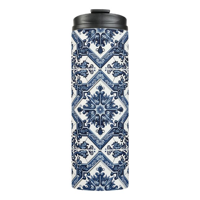 Termo Baldosas mediterráneas, portuguesas, azulejo, mall (Anverso)