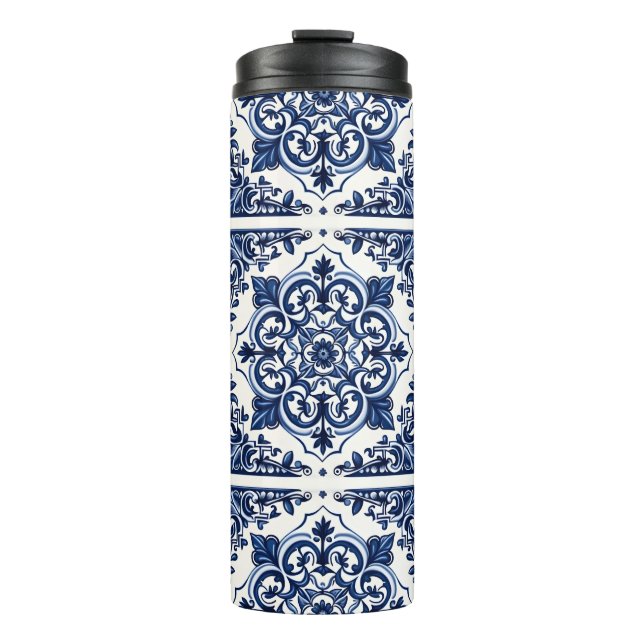 Termo Baldosas mediterráneas, portuguesas, azulejo, mall (Anverso)